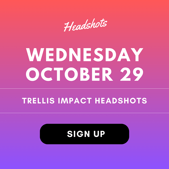A promotional image for the Impact conference with a button that invites the viewer to sign up