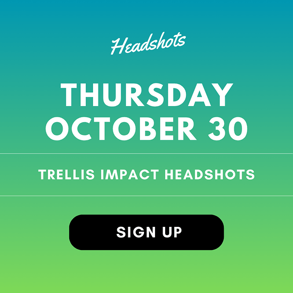 A promotional image for the Impact conference with a button that invites the viewer to sign up